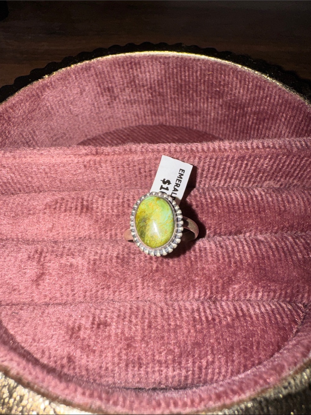 Emerald Valley Stone 925 Sterling silver Ring